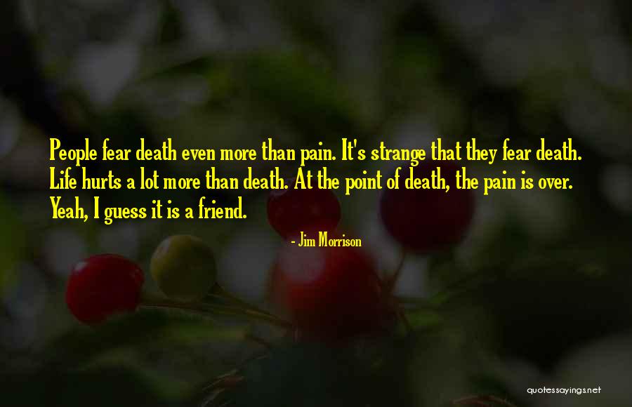 The Death Of A Friend Quotes By Jim Morrison