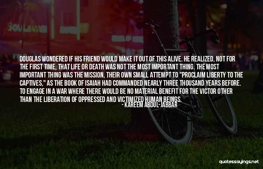 The Death Of A Friend Quotes By Kareem Abdul-Jabbar