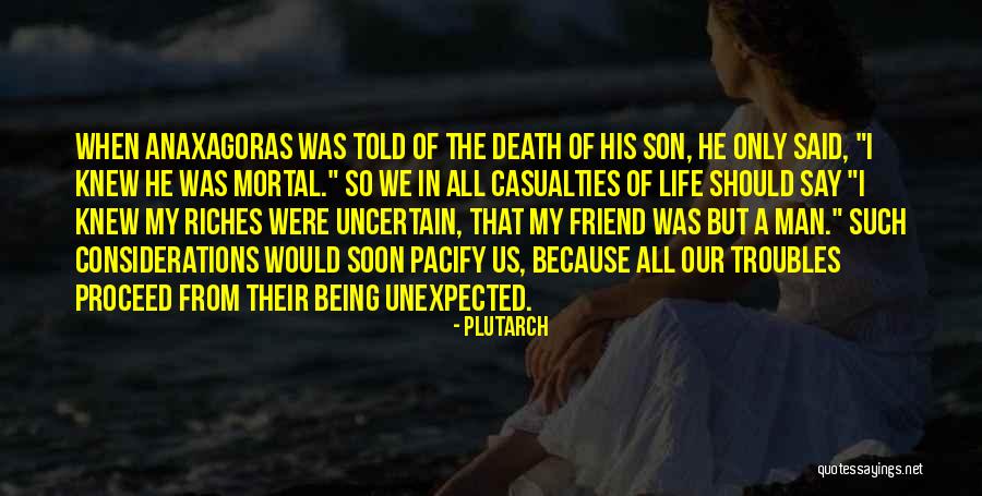 The Death Of A Friend Quotes By Plutarch