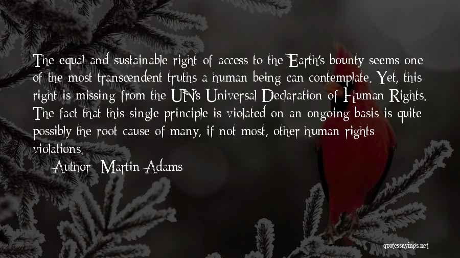 The Declaration Of Human Rights Quotes By Martin Adams