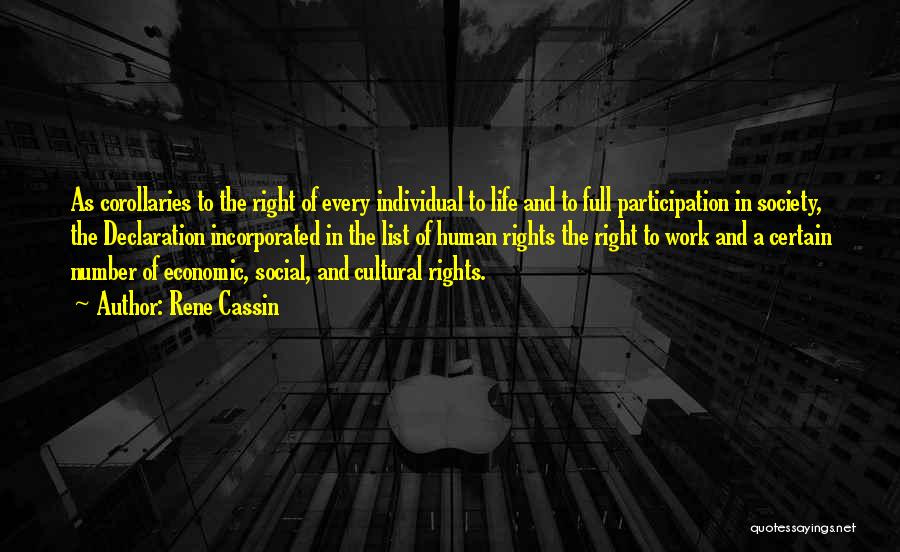 The Declaration Of Human Rights Quotes By Rene Cassin