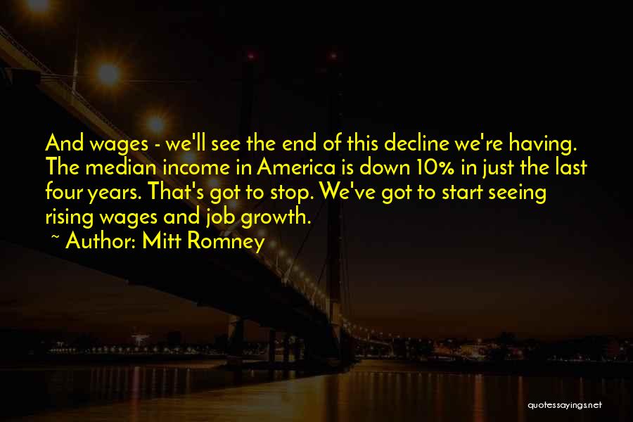 The Decline Of America Quotes By Mitt Romney
