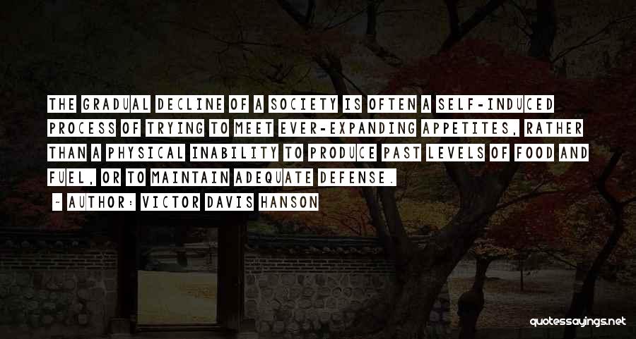 The Decline Of Society Quotes By Victor Davis Hanson