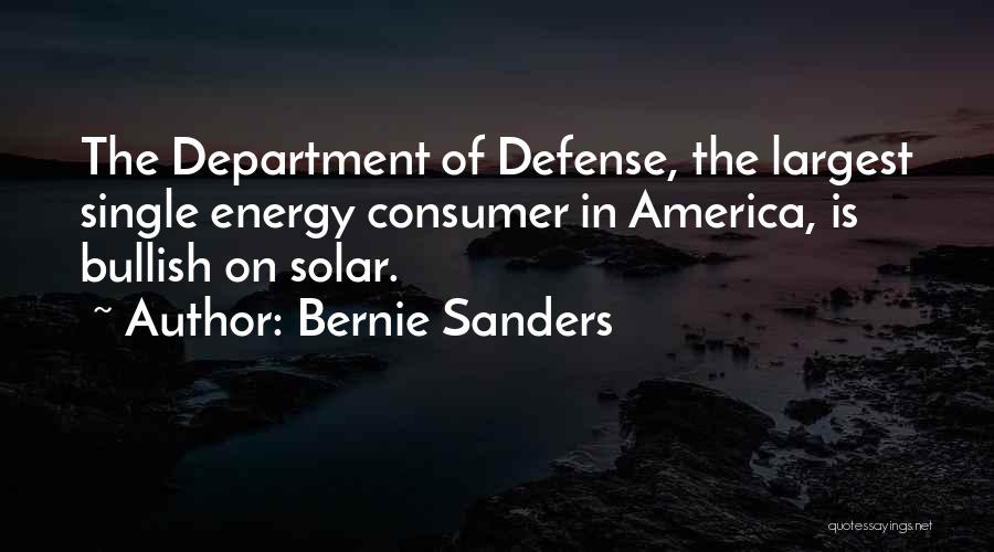 The Department Of Defense Quotes By Bernie Sanders
