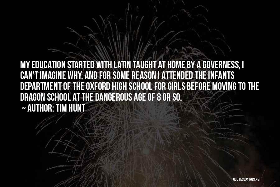 The Department Of Education Quotes By Tim Hunt