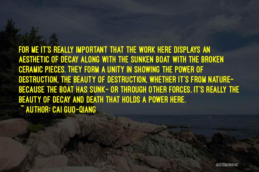 The Destruction Of Nature Quotes By Cai Guo-Qiang