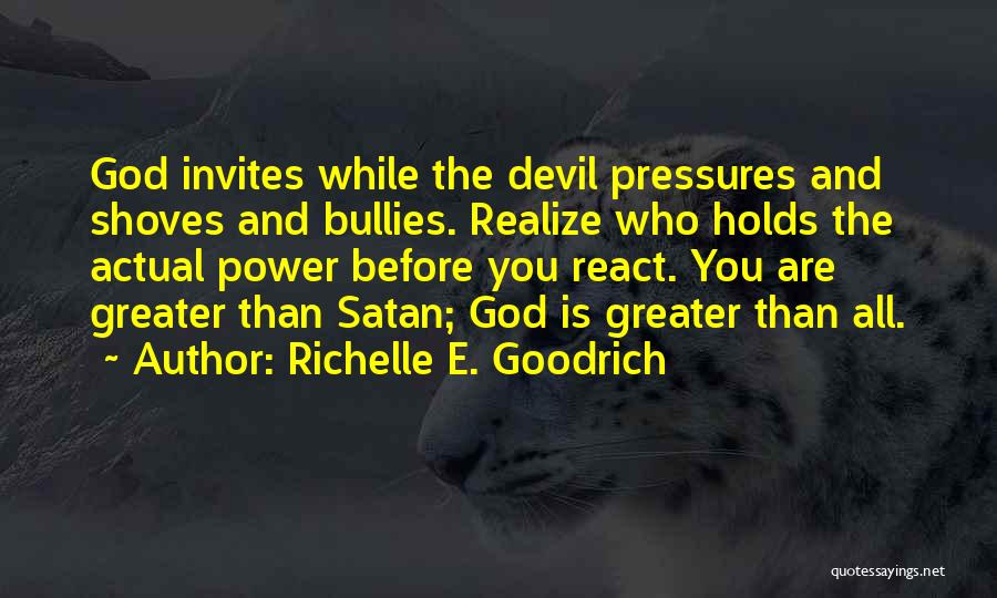 The Devil And Temptation Quotes By Richelle E. Goodrich