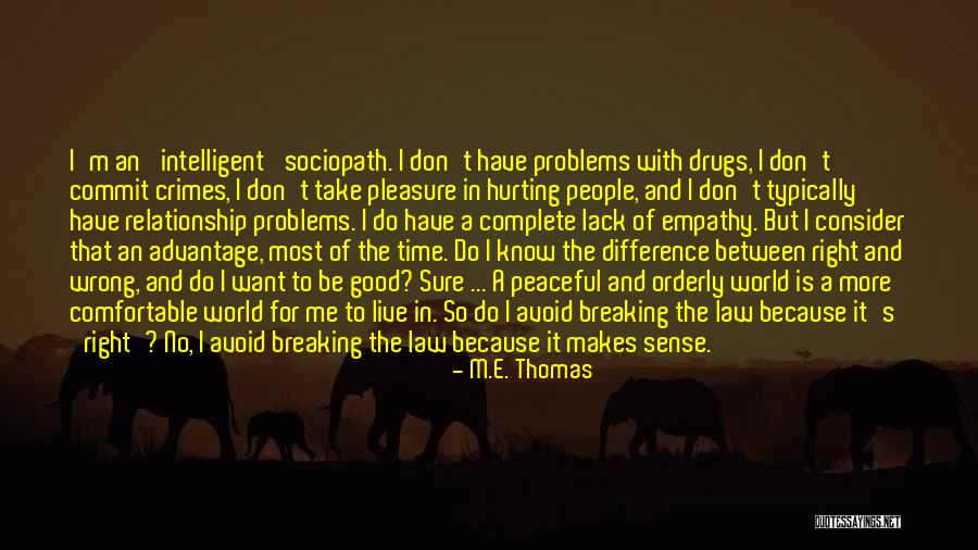 The Difference Between Right And Wrong Quotes By M.E. Thomas The Difference Between Right And Wrong Quotes By M.E. Thomas