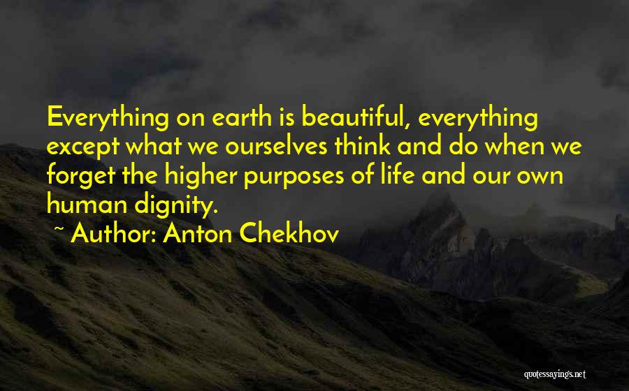 The Dignity Of Human Life Quotes By Anton Chekhov