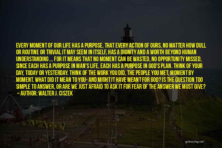 The Dignity Of Human Life Quotes By Walter J. Ciszek