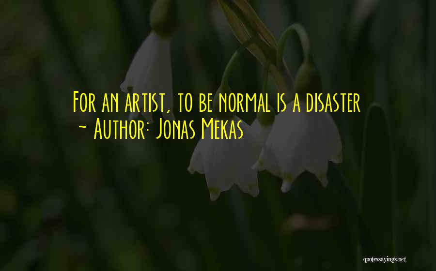 The Disaster Artist Quotes By Jonas Mekas