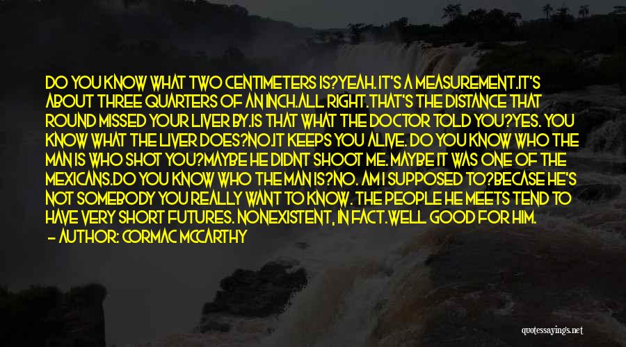 The Doctor Who Quotes By Cormac McCarthy