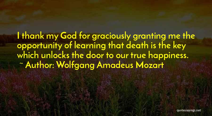 The Door Of Opportunity Quotes By Wolfgang Amadeus Mozart