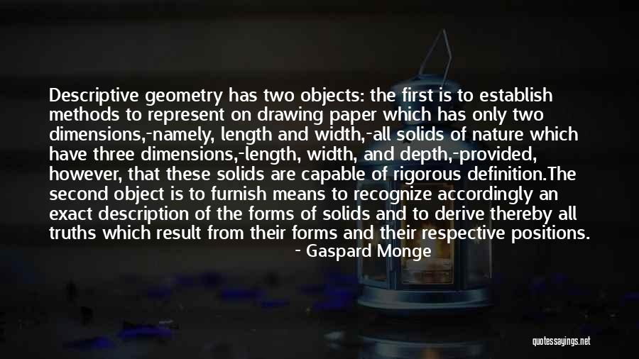The Drawing Of The Three Quotes By Gaspard Monge The Drawing Of The Three Quotes By Gaspard Monge