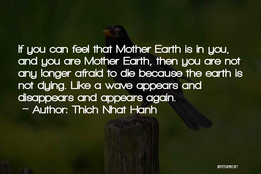 The Earth Dying Quotes By Thich Nhat Hanh