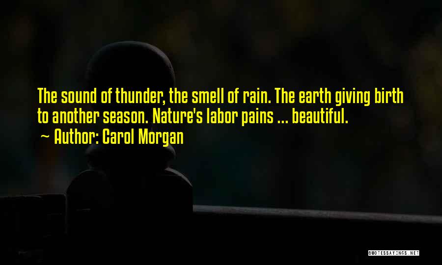 The Earth's Beauty Quotes By Carol Morgan