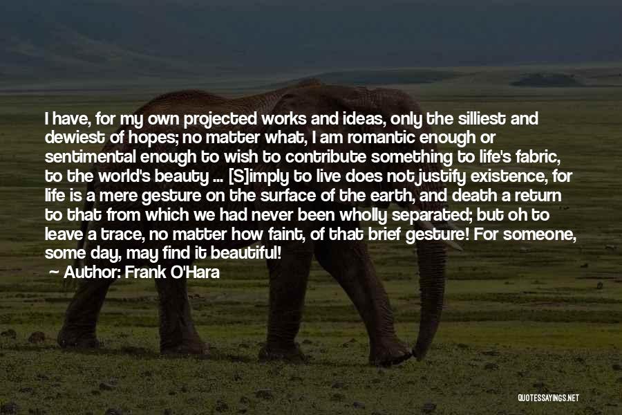 The Earth's Beauty Quotes By Frank O'Hara