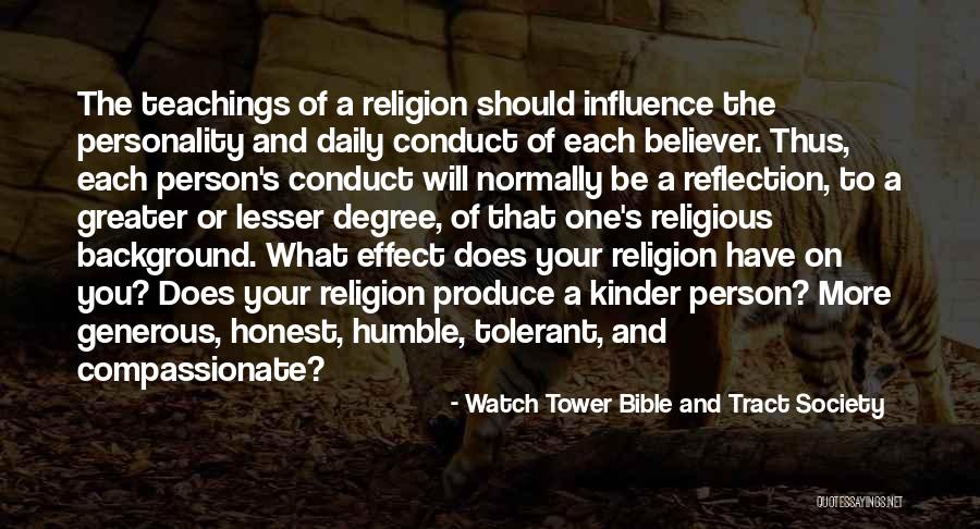 The Effect Of One Person Quotes By Watch Tower Bible And Tract Society