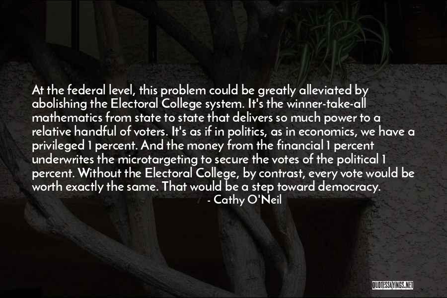 The Electoral College Quotes By Cathy O'Neil