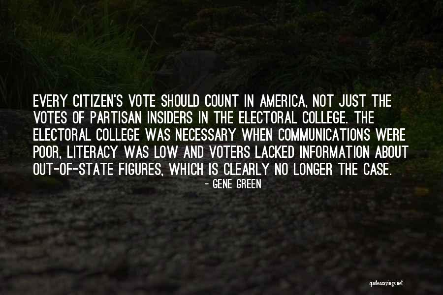 The Electoral College Quotes By Gene Green