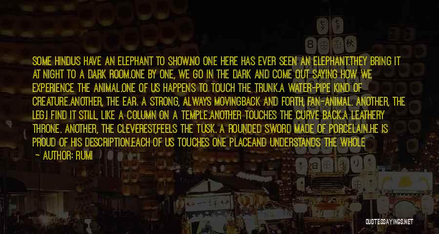 The Elephant In The Room Quotes By Rumi