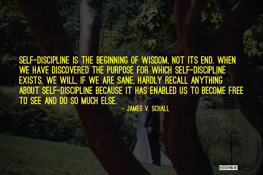 The End And Beginning Quotes By James V. Schall The End And Beginning Quotes By James V. Schall