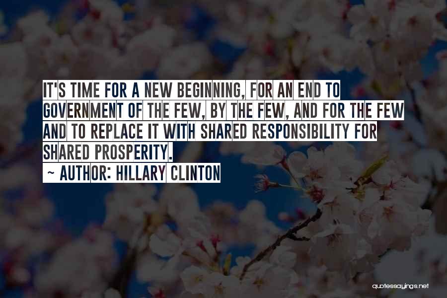The End And New Beginning Quotes By Hillary Clinton
