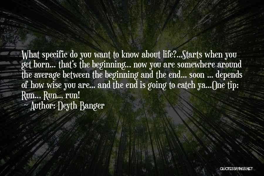 The End Of A Chapter In Your Life Quotes By Deyth Banger