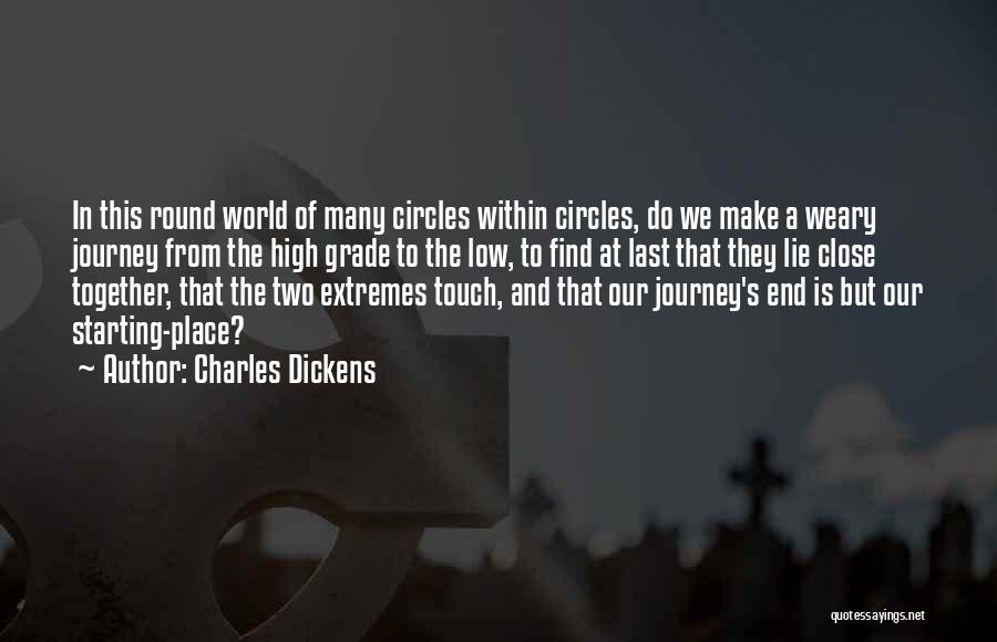 The End Of A Journey Quotes By Charles Dickens