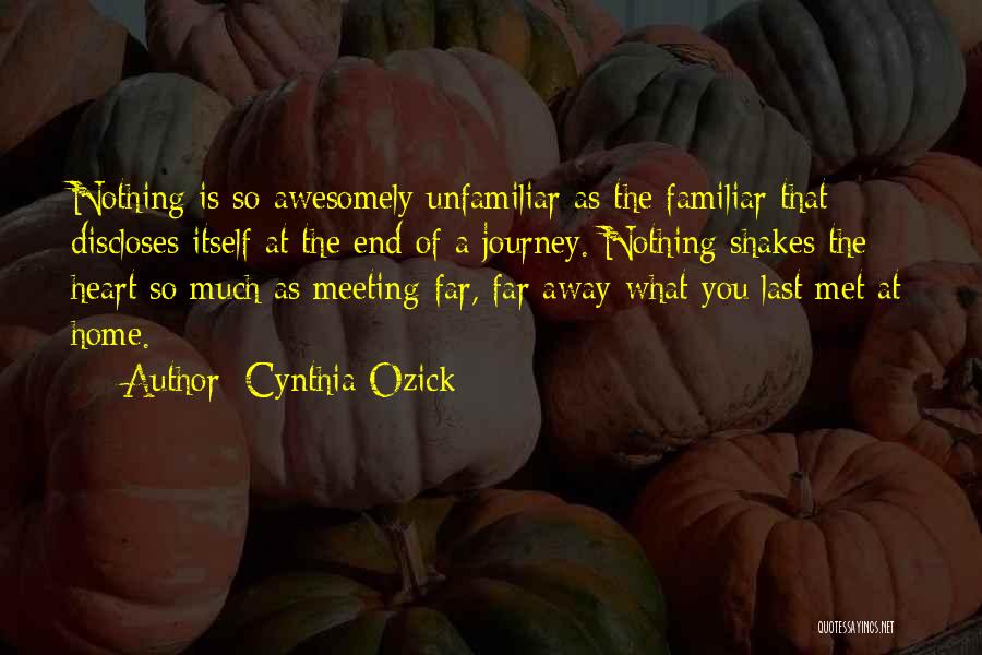 The End Of A Journey Quotes By Cynthia Ozick