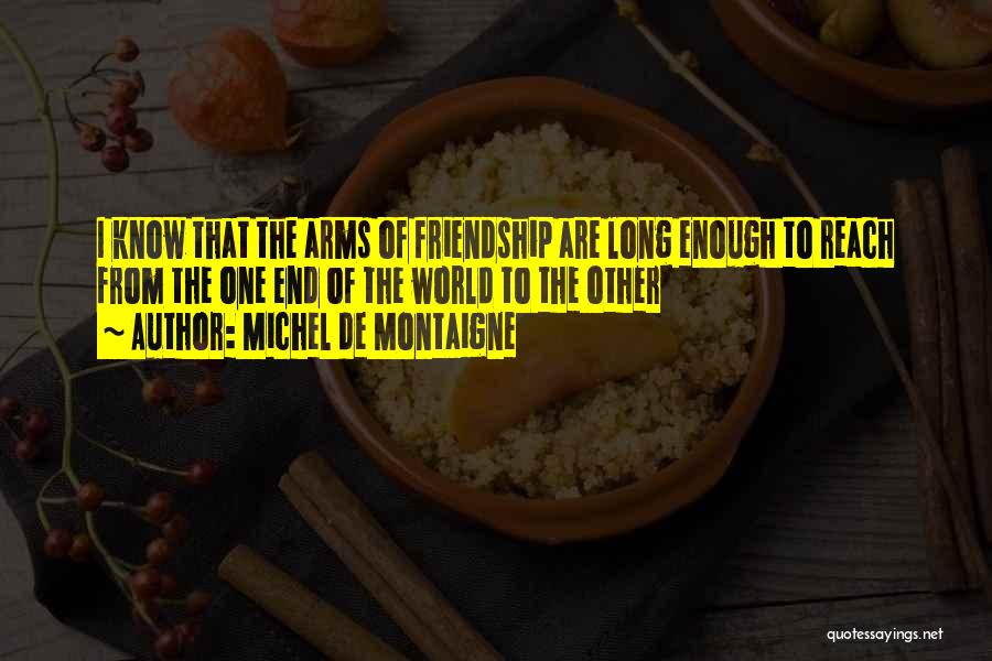 The End Of Friendship Quotes By Michel De Montaigne