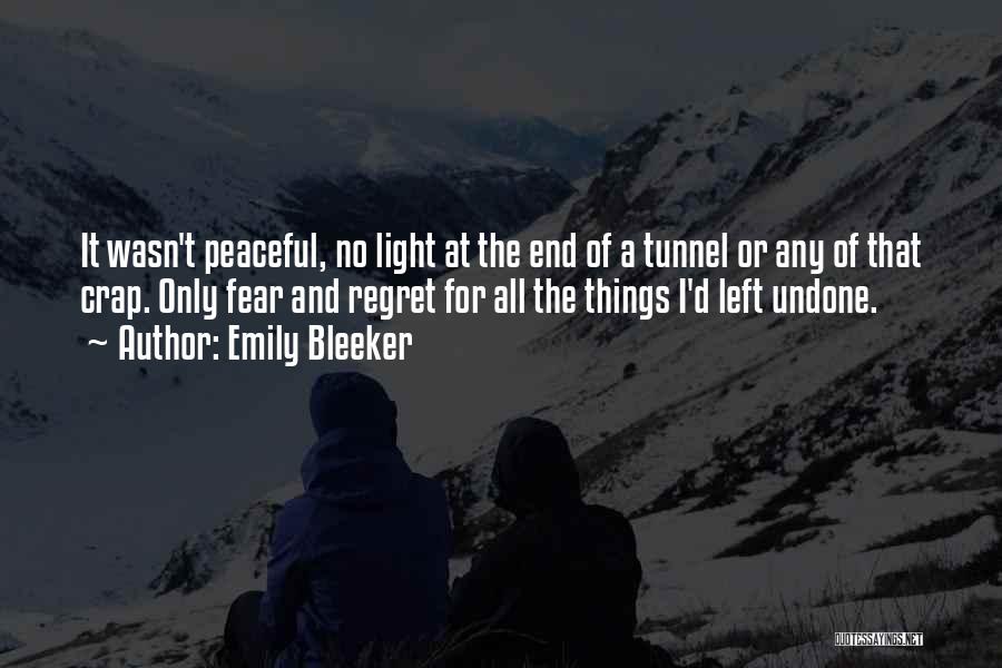 The End Of The Tunnel Quotes By Emily Bleeker