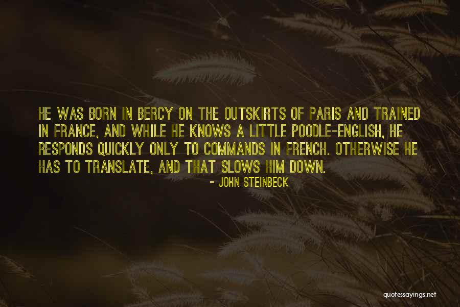 The English And The French Quotes By John Steinbeck