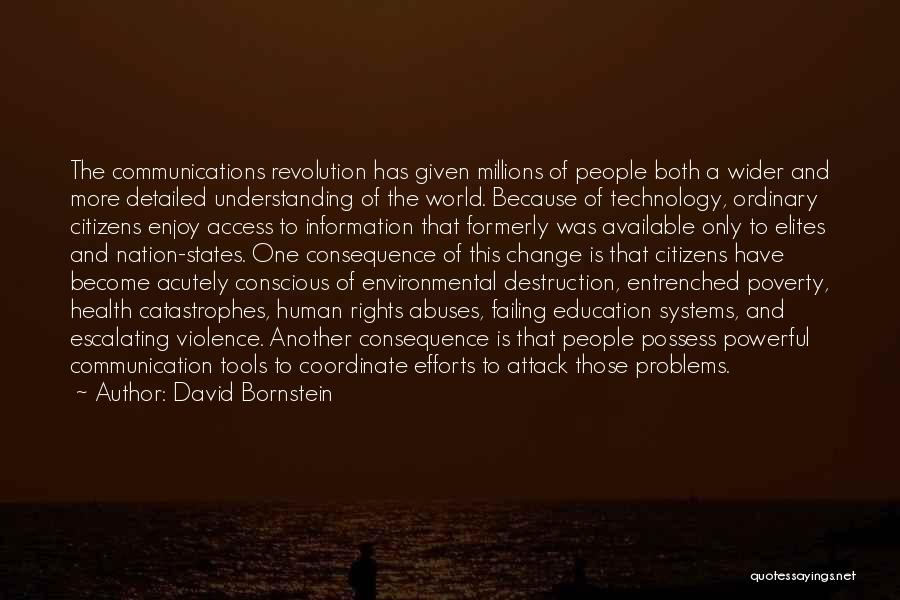 The Environmental Problems Quotes By David Bornstein