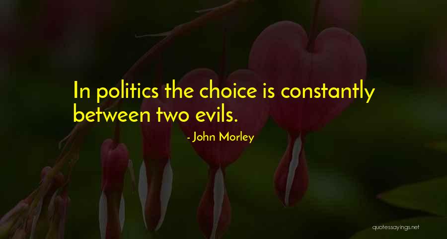 The Evils Of Politics Quotes By John Morley