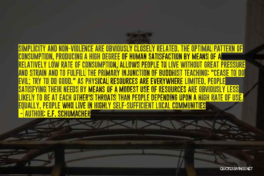 The Existence Of Good And Evil Quotes By E.F. Schumacher