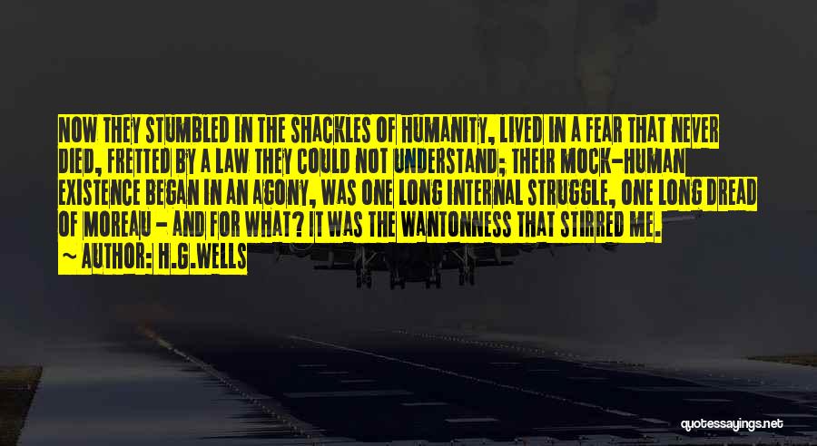 The Existence Of Humanity Quotes By H.G.Wells