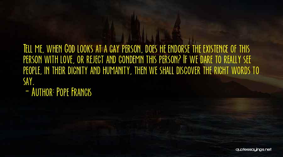 The Existence Of Humanity Quotes By Pope Francis