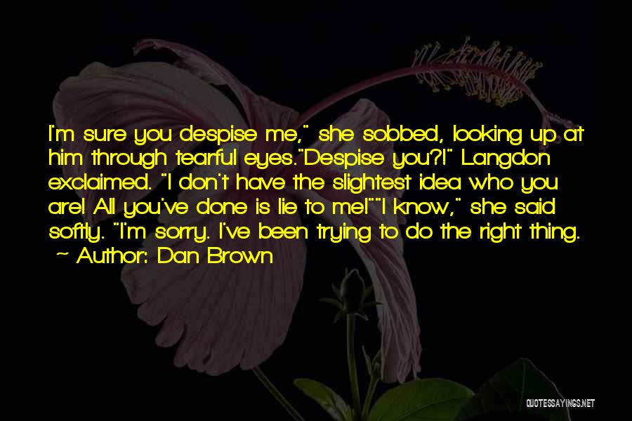 The Eyes Don't Lie Quotes By Dan Brown