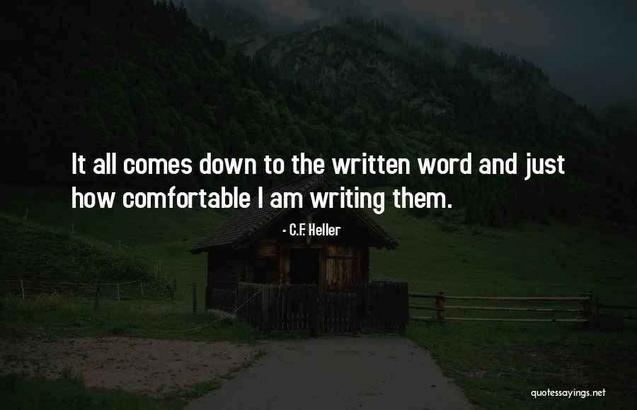The F Word Quotes By C.F. Heller