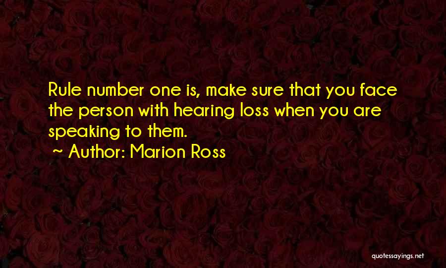 The Face You Make Quotes By Marion Ross