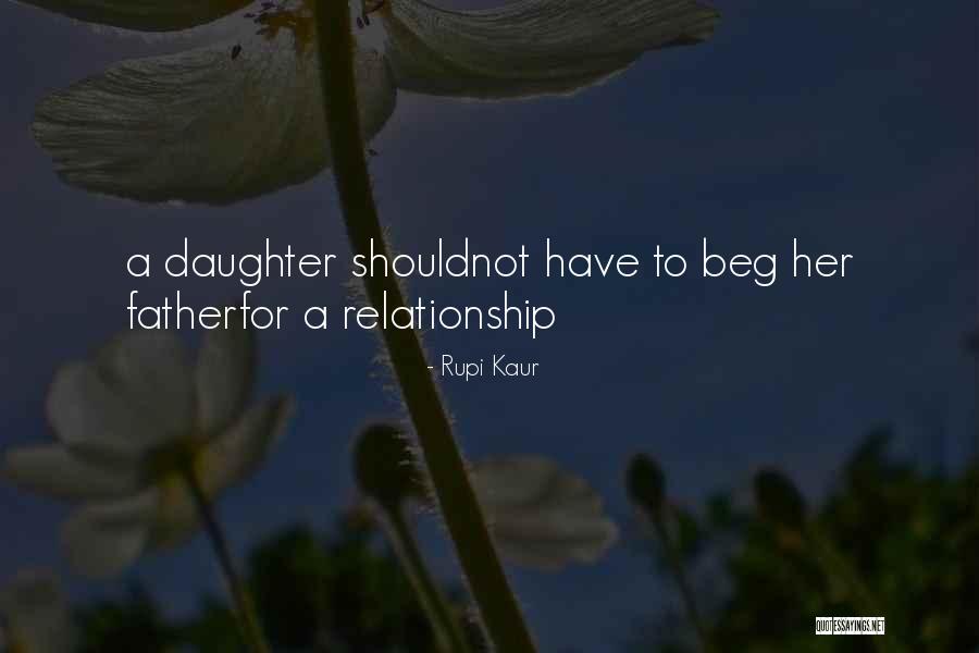 The Father Daughter Relationship Quotes By Rupi Kaur