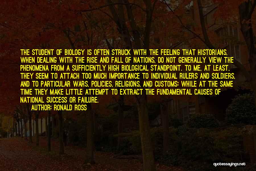 The Feeling Of Success Quotes By Ronald Ross