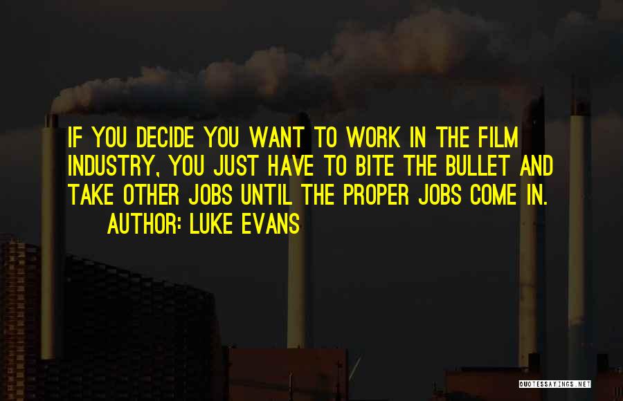 The Film Industry Quotes By Luke Evans