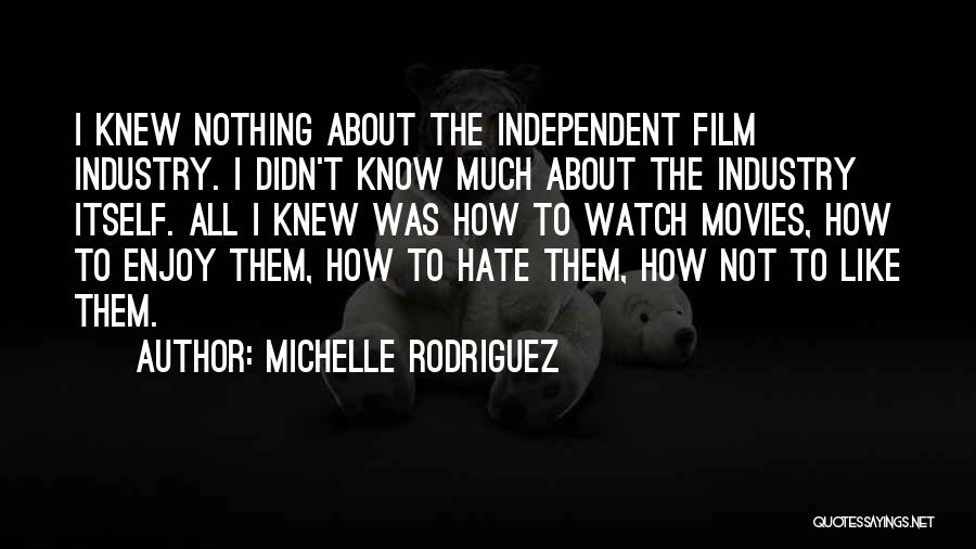 The Film Industry Quotes By Michelle Rodriguez