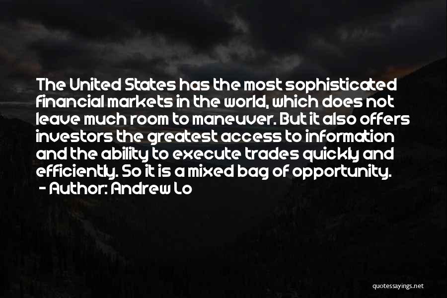 The Financial Markets Quotes By Andrew Lo