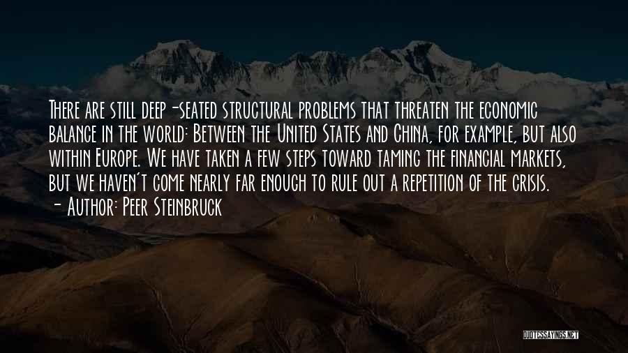 The Financial Markets Quotes By Peer Steinbruck