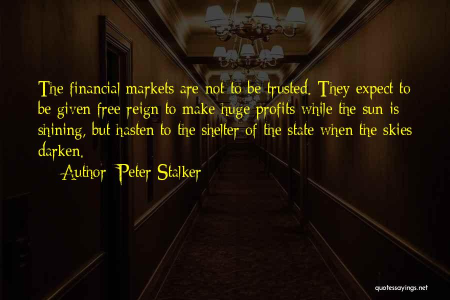 The Financial Markets Quotes By Peter Stalker