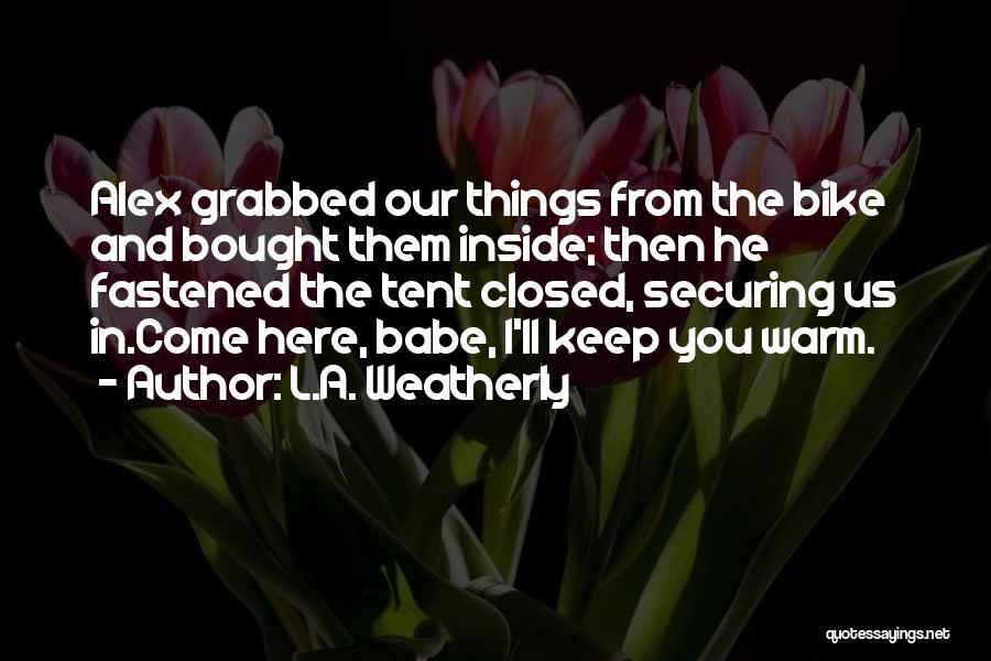 The Fire Inside You Quotes By L.A. Weatherly