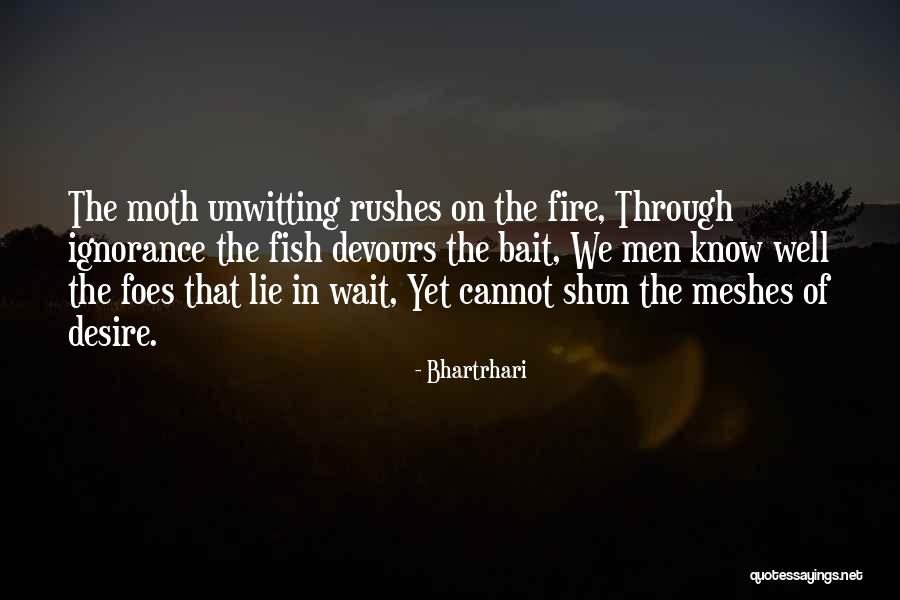 The Fire Quotes By Bhartrhari